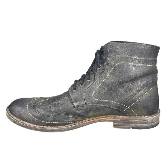 Roan By Bed Stu Men’s Outlaw Grey Leather Wingtip Chukka Boot Size US 12 main image 5
